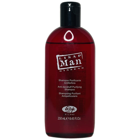 LISAP MILANO LISAPMAN Shampoing purifiant antipelliculaire pour homme 250 ml.