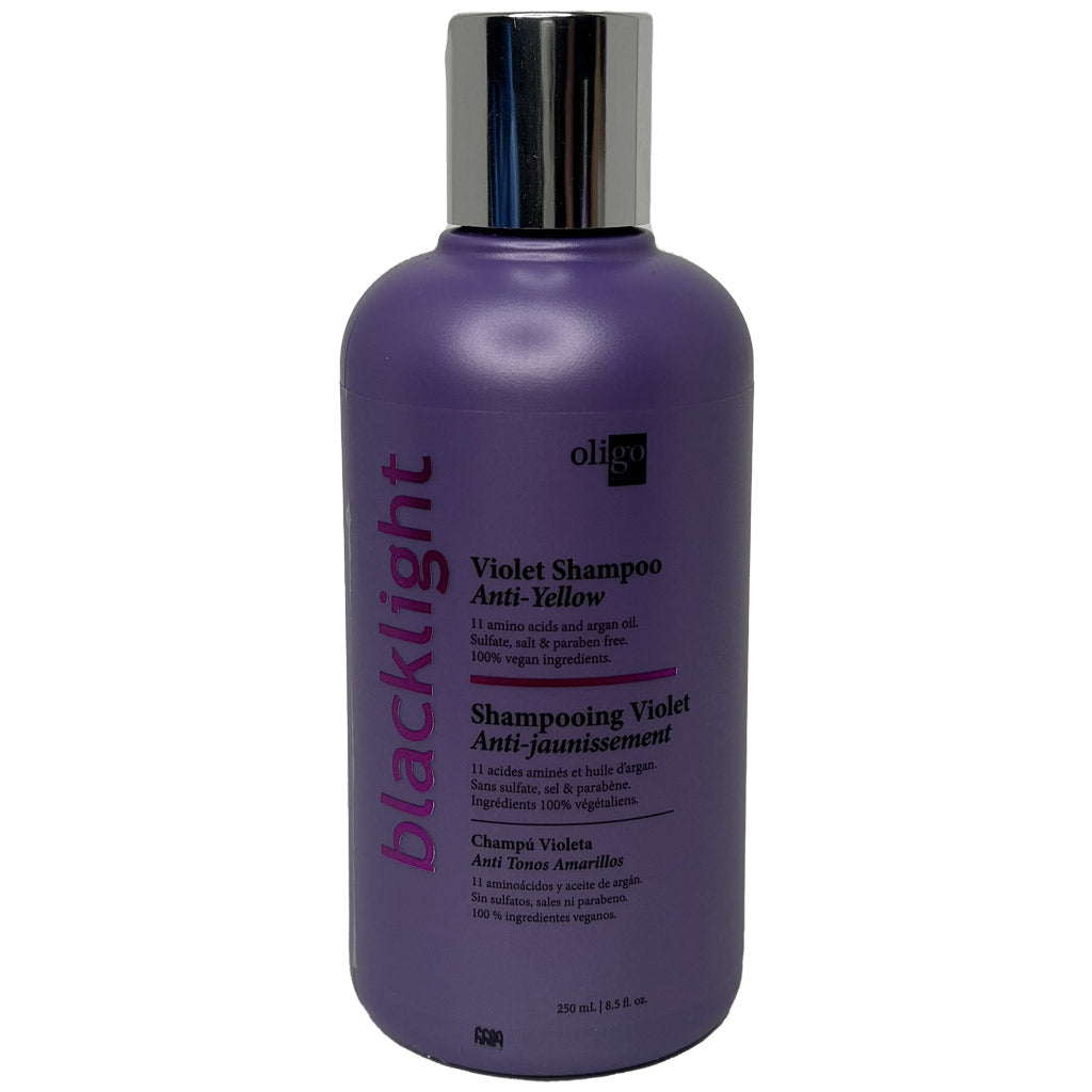 OLIGO BLACKLIGHT Shampoing violet anti-jaunissement 250 ml.