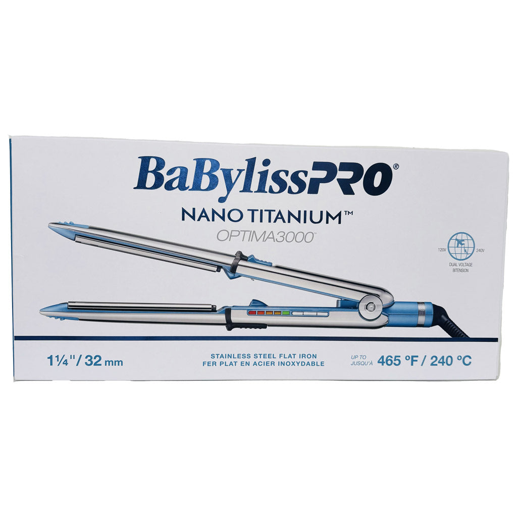 BABYLISS PRO NANO TITANIUM OPTIMA 3000 Fer Plat 1po1/4