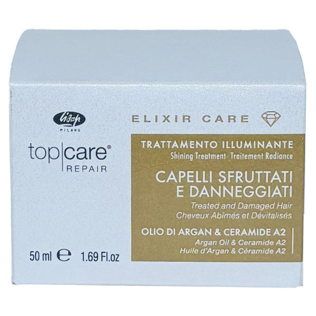 LISAP MILANO TCR ELIXIR REPAIR Traitement radiance pour cheveux abîmés et dévitalisés 50 ml.