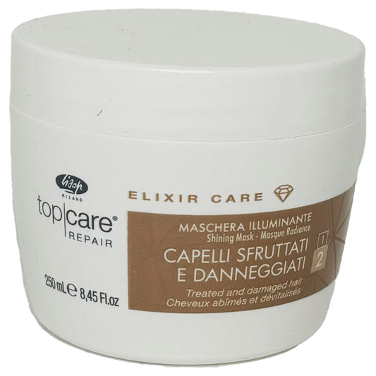 LISAP MILANO TCR ELIXIR REPAIR Masque radiance pour cheveux abîmés et dévitalisés 250 ml.