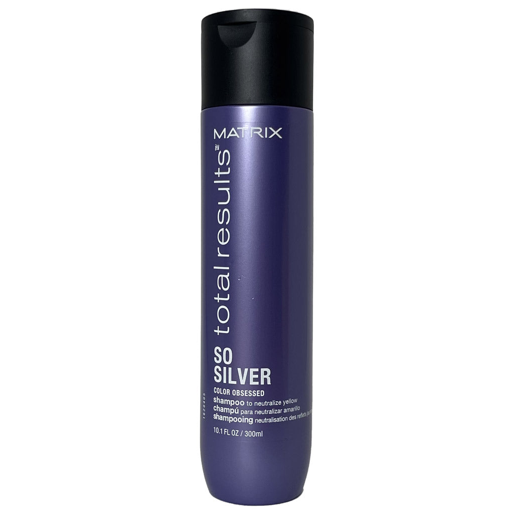 MATRIX SO SILVER Shampoing neutralisation des reflets jaunes 300 ml.