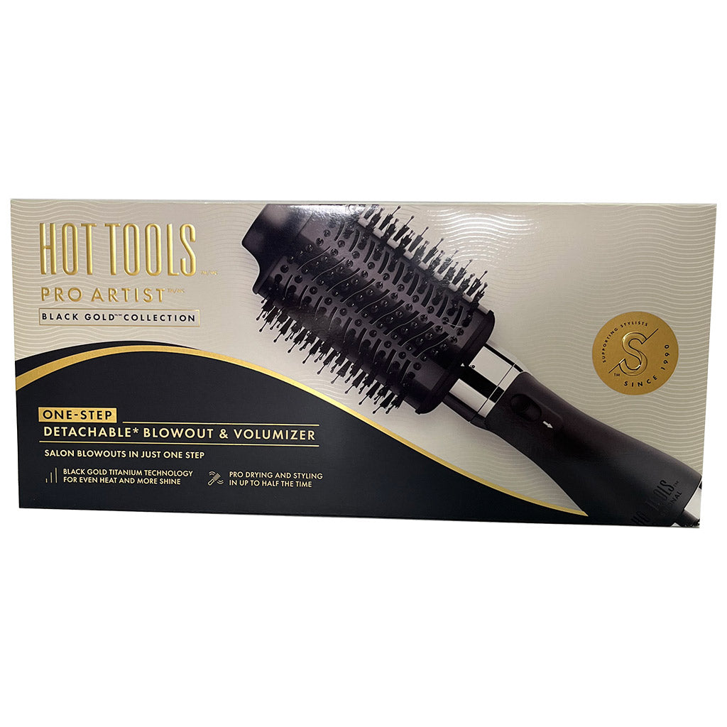 HOT TOOLS BLACK GOLD Brosse-séchoir 104 mm.