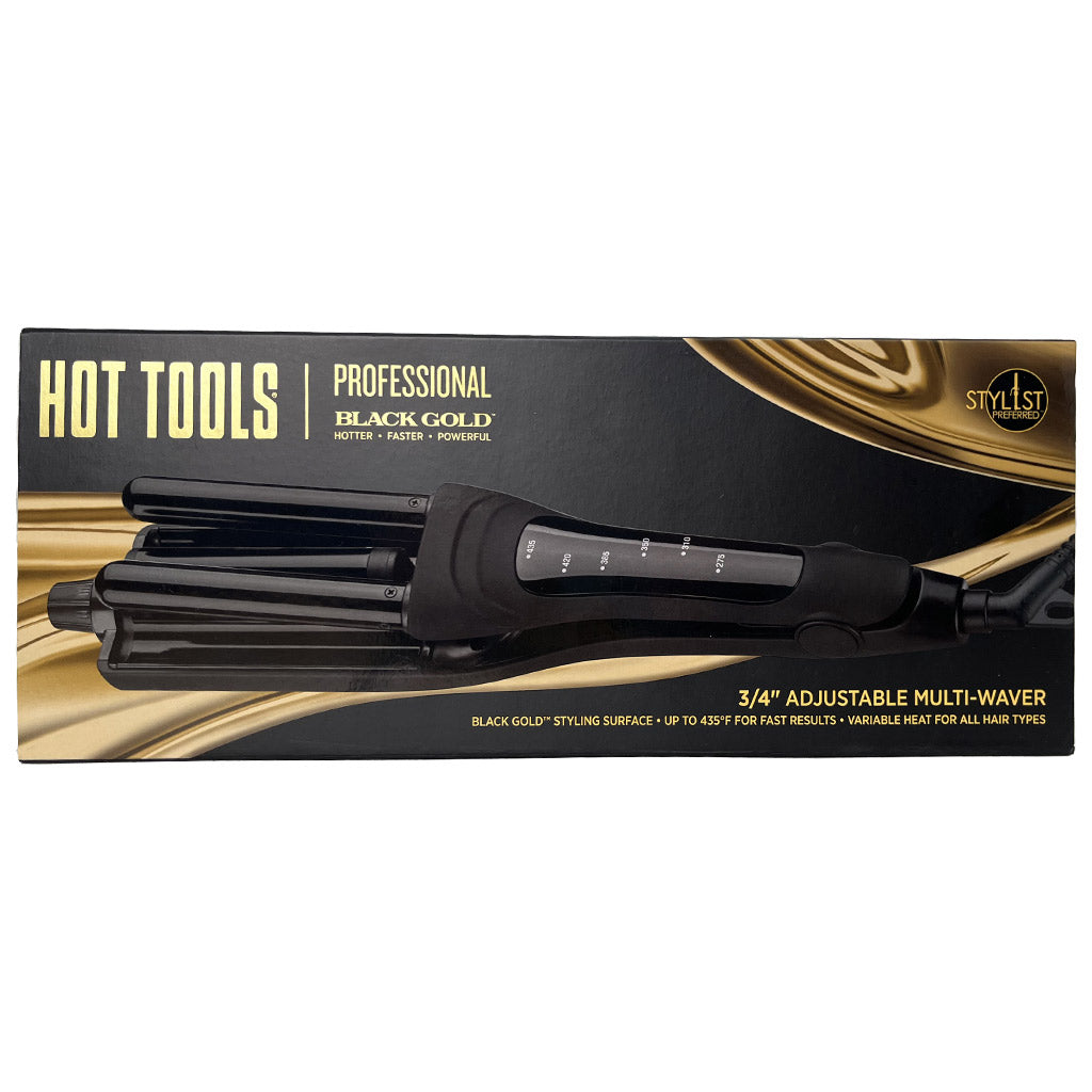 HOT TOOLS BLACK GOLD Fer à vagues 3/4 pouce