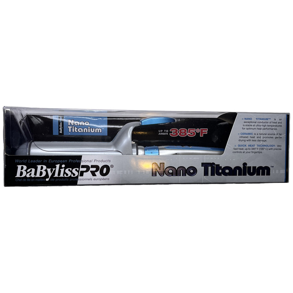 BABYLISS PRO NANO TITANIUM Fer à friser Nano-titane et céramique 1po1/2